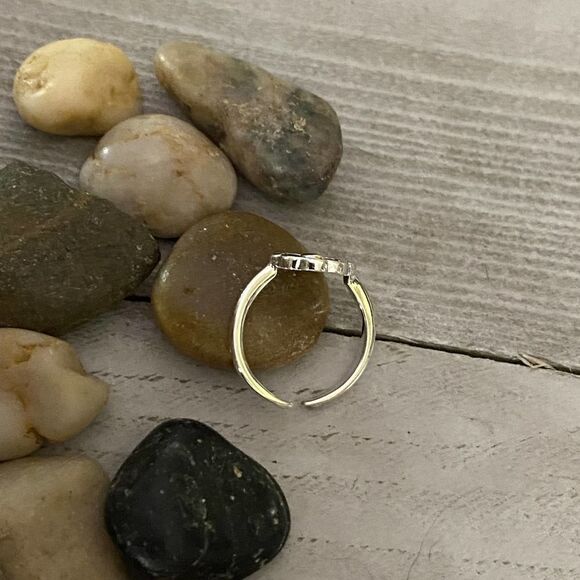 Sterling Silver Mandala Toe Ring Midi Ring - Picture 3 of 3